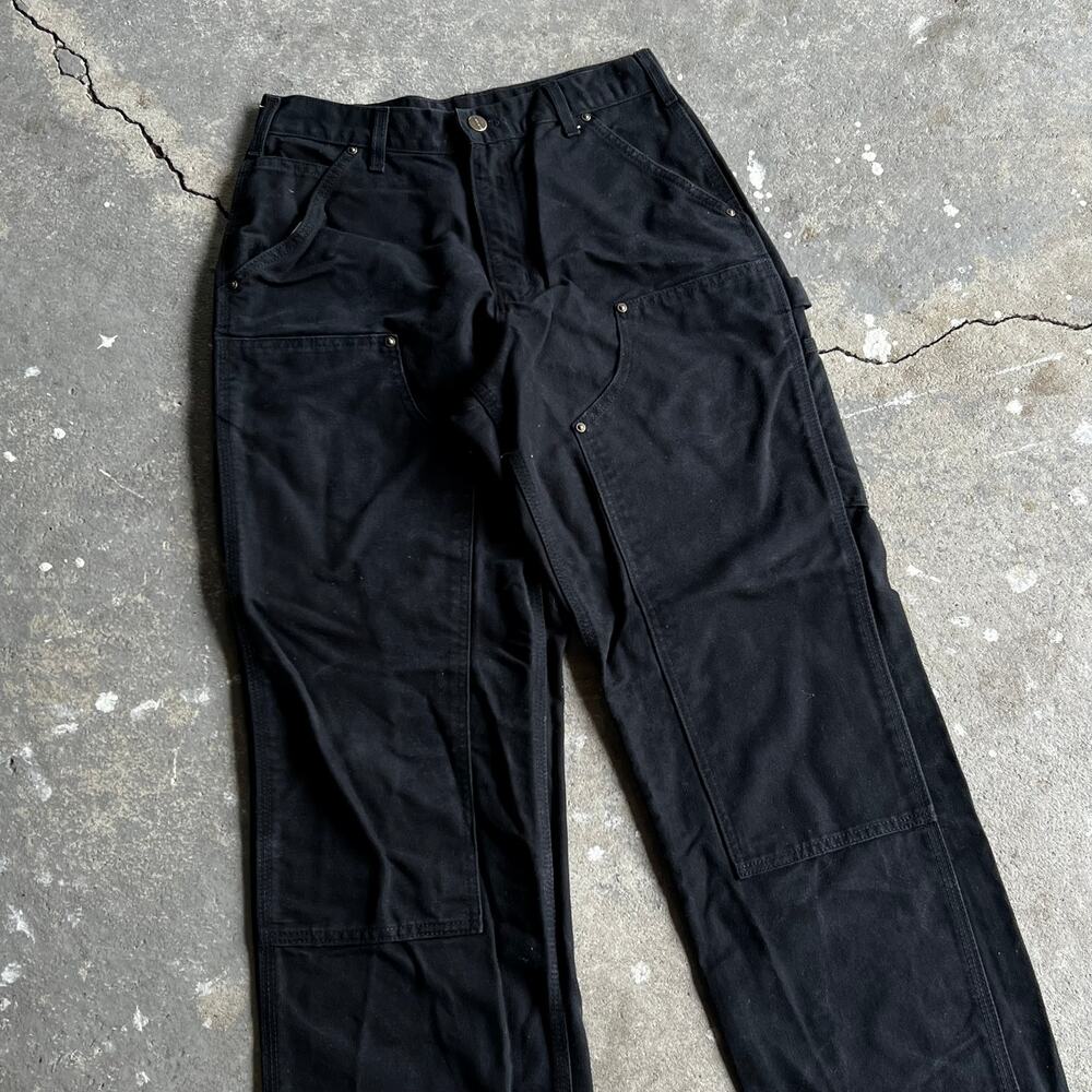 Carhartt black double knee work wear carpenter pants - Picture 2 of 7